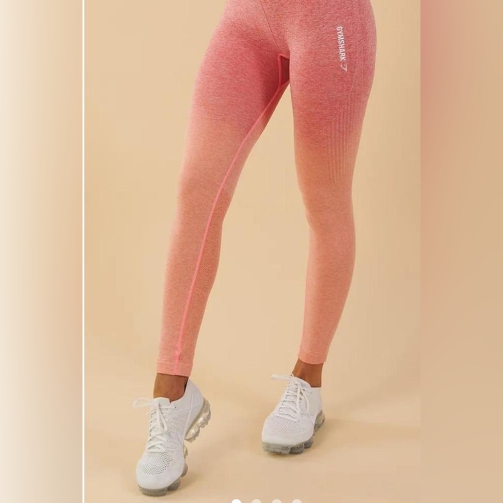 Gymshark Adapt Seamless Ombre Dip-Dye High-Rise Leggings Coral Peach